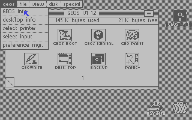 GEOS Interface Commodore 64